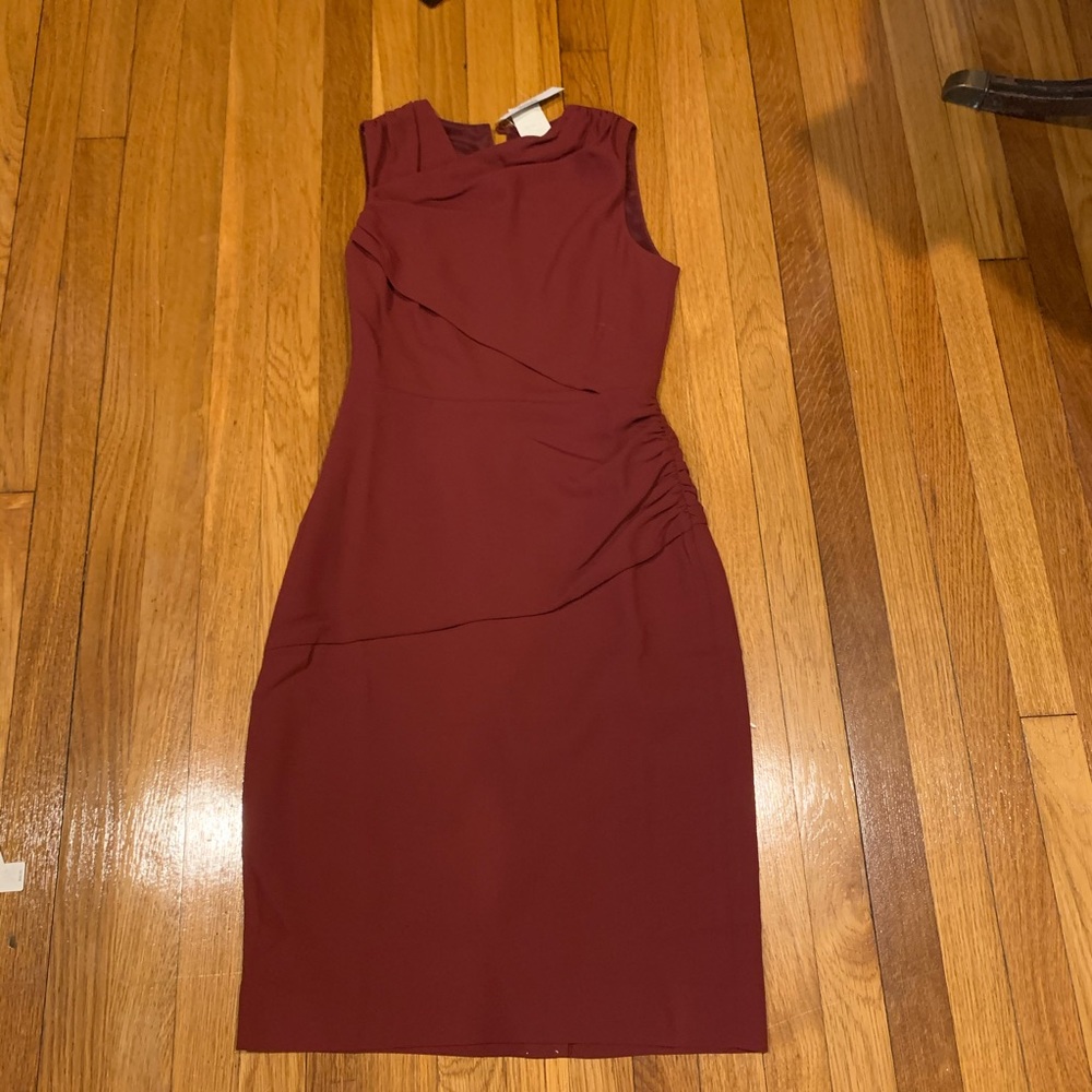 NWT J.Crew High Neck Drape Sheath in Crepe Dress